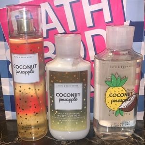 Bath and Body Works Pineapple Coconut set